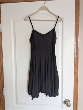 Factorie Black Spaghetti-Strap Dress